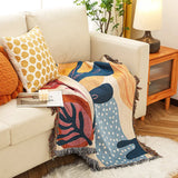 Textile City Ins Alice Plant Patterns Sofa Blanket Outdoor Camping Leisure Blanket Home Decoration Throw Blanket 130x160cm