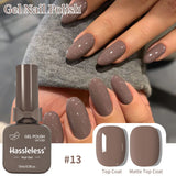 Single-use gel nail polish, classic colors, semi-permanent, removeable by soaking or LED polish, suitable for home and salon use