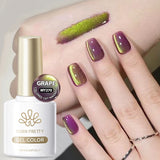 10ml Pink Gold Water Light Cat Magnetic Gel Polish HEMA TPO FREE Aurora Glitter Crystal Soak Off UV Varnish Manicure
