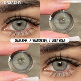 1 Pair Colorful Contact Lenses Natural Eye Makeup Contacts Lens for Eyes Korean Soft Lens Cosmetic Pupils Color Eye Len
