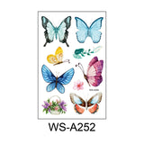 Butterfly Skin Tattoo Sticker False Tattoo Temporary Body Arm Face Makeup Tattoo Removable Butterfly Pattern Sticker for Childre