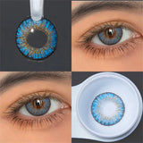 Colored Contact Lenses Royal Blue Emerald Green Sky Color Contacts Eye Lens Eyes Half Year 2Pcs