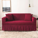 1/2/3/4 flying seat seersucker living room sofa cover elastic sofa cover elastic solid thickness elastic sofa cover