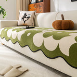Irregular Twin Flower Chenille Sofa Cushion All-Season Anti Slip Sofa Cover for Living Room Anti Cat Scratch Dustroof Covers
