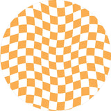 Ikeehome  Irregular Checkerboard Bedroom Rug Round Simple Design Solid Color IG Fashion Living Room Carpet Polyester Cute Decoration Home