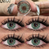NEW Colored Pupils Makeup Green Contact Lenses Beauty Women Colored Pupils Cosmetic Brown Natural Pupils