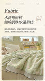 Princess Summer Quilt Washed Cotton Air Conditioner Student Dormi Thin Quilt With Lace Skin-friendly Soft Blanket Home Textiles