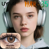 Wild Color Payoff Color Contacts Lenses Unique Multi-Tonal Radiating Design for Mesmerizing Eyes, Brown/Green/Gray,