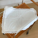 Korean Style Soft Flounced Lace Ruffle Placemats Dust-proof Multi-purpose Lace Napkins Coasters Photo Props