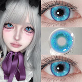 1pcs Hot Selling Cosplay Color Contact Lenses with Prescription Blue Beatuy Contacts Lens Makeup Yearly Fast Delivery