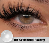 Fashion Colorful Eyes Contacts Colored Contact Lenses Yearly Blue Gray Beauty Pupils Brown Makeup Eyes Lenses 2pcs/pair