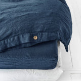 Pure Linen Duvet Cover Set, Natural Quilt Cover And Pillowcases, Double Bed Set, Queen King Duvet Cover 220x240, Bedding Set