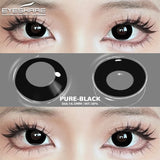 1Pair Cosplay White Color Contact Lenses Halloween Scary Contact Lenses Crazy Red Eye Makeup Lenses Black Beauty Pupils