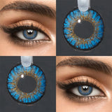 Eye Eyes Color Contacts Colored Contact Lenses Lens Small Pupil Beauty Cosmetic 3 Tones Green Daily 14.2mm 2Pcs 6 Months