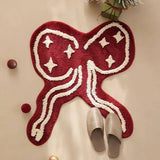Christmas Butterfly Festival Bedroom Rug Apple Bathroom Mat Tidy Bedside Carpet Foot Pad Bathmat Doormat Aesthetic Home Room
