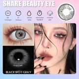 Myopia Lenses 1pair Color Contact Lenses for Eyes Brown Prescription Lens Cosmetic Black Lense Yearly Gray Contact Lens