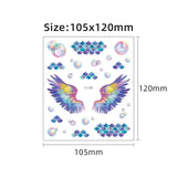Shiny Butterfly Tattoo Stickers Temporary & Waterproof Removable Winged Animals Pattern Tattoos Insect Flase Tattoo for Party