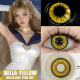Contact Lenses 1 Pair Green Lenses Red Lens Cosplay Colored Lenses Anime Blue Lens Halloween Colorful Makeup Eye Cosmetic