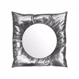 INS Cloth Desktop Makeup Mirror Dressing Table Square Cosmetic Mirror Home Aesthetic Hand Decorative Mirrors