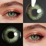 14.5mm Marsala Brown Colored Contact Lenses Yearly Disposable Soft Cosmetic Lens for Daily Dating Eye Beauty Contacts