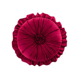 Lotus Leaf Lace Pillow Round Flower Office Back Cushion Creative Circle Home Bedhead Decoration Pillows Homestay Sofa Decor