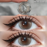 Natural Style Big Diameter Colored Contacts 2pcs Multi-Tone Half Yearly Lenses for Daily Outfit Premium Look