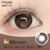 Natural Amber Brown Colored Contacts Warm Bright Pupil Soft Lens For Newbie Sweet Casual Fashion Eyewear