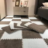 20pcs Ins Style Room Carpet, Bedroom, Children'S Bedside Blanket, Stain Resistant Living Room, Splicing Mat, Floor Mat 30*30 Cm