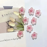 7pcs Pink Cherry Blossom Magnets, Cute Decorative Fridge Magnets for Office Whiteboard, Lockers, Dishwashers Kitchen Home Decor