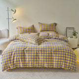 Housse de couette 220x240 Cotton Stripes Duvet Cover Button Girl's Room Skin Breathable Bedding funda nórdica Comforter Sets