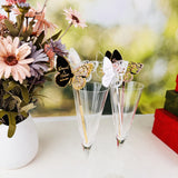 Personalised Butterfly Drink Stirrers Wedding Decoration Party Cocktail Bar Sticks Custom Name Wedding Table Centerpiece Favor