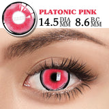 1 Pair Hallowee Contact Lenses for Eyes Cosplay Lenses Anime Lenses Anime Accessories  Lenses Black Lenses Pink Lens
