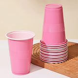 50Pieces Colorful Plastic Party Cups for Drinks, Soda Punch Barbecue Cola or Water Disposable Cup of Birthday Wedding Party