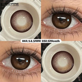 1 Pair Colored Contact Lenses for Eyes Natural Brown Contact Lenses Fashion Lenses Brown Eye Lens Softlenses