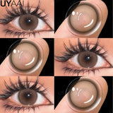 Colored Contact Makeup Natural Brown Eye Lenses Lovesick Series Cosmetics Gray Lenses Woman Makeup Green Beauty Contacts