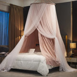 Big Size Double Layers Mosquito Net for Adults Kids Bed Valance Curtain Canopy Round Netting Tent for Home Decoration