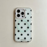 INS Korea Point Phone Case For Iphone 16ProMax 15Pro 13 14 15 16 Pro Max 15Pro 15ProMax Cover Fundas