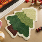 Christmas Tree Home Rugs Bedroom Rug Carpet Floor Mat Entrance Door Bedroom Bath Toilet Anti Slip Mats Imitation Cashmere Carpet
