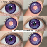 New Purple Color Contact Lenses for Eyes Anime Purple Eyes Contacts Lenses Colorful Makeup Eyes Lenses Yearly 2pcs/pair