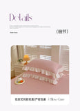 Princess Style Bedding Set Soft Bedroom Decor Comforter Duvet Cover Set Pillowcase Bed Sheet Ruffled Quilt Cover Four Pieces Set