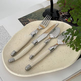 Western Food Set Tableware Korean Stainless Steel Knife and Fork Salad Steak Knife Fork Spoon Four Piece Set