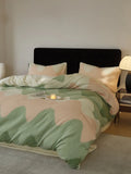Ultra-Soft Warm Milk Velvet Bedding Set Cartoon Winter Faionable Tee-Piece Bedding Set Fine Texture Durable Active Printing