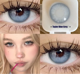 Contact Lenses Myopia Prescription Lenses With Diopters Grey Colored Contacts Lens for Eyes Cosmetics Beauty Pupil