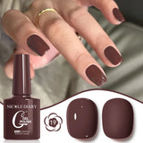 10ML Gel Nail Polish Solid Color Glass Gel Varnish Nail Art Gel Spring Summer Gel Nail Soak Off UV Gel Gel Vernis