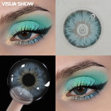 Green Prescription 6 Months Disposable Colored Contact Lenses 14.2mm Natural Small Pupil for Daily Cosmetics