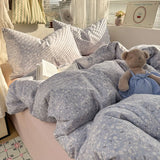 New Skin-friendly and Comfortable 13070 Pure Cotton Printed Floral Single Quilt Cover Breathable Duvet Cover 200X230