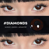 New 1 Pair Colored Contact Lenses with Prescription Myopia Lenses Degree 0~-6.00 Colored Pupils Year Disponible