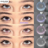 Daily Disposable 10PCS Colored Contact Lenses for Eyes Myopia Lens Beauty Pupils Eye Lenses Fashion Blue Purple Lenses