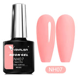 7.5ml Nail Gel Polish Ultra Neon Pink Summer Gorgeous Color Soak Off UV LED Gel Varnish Glitter Lacquer Nail Manicure