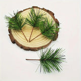 10Pcs 7cm Christmas Decoration Artificial Green Pine Xmas Tree Pendant Home Room Decor New Year 2025 Gift Wreath DIY Accessories